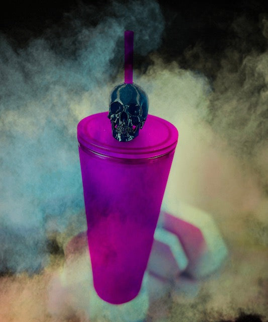 Straw Topper - Skull