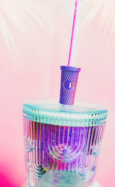 Straw Topper - Studded Cup