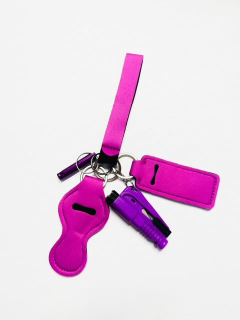 Safety Keychain - Magenta